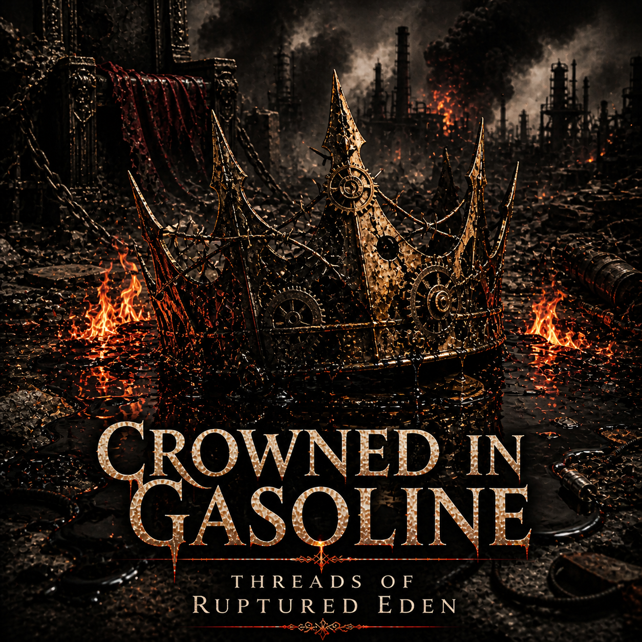 Crowned in Gasoline — cover