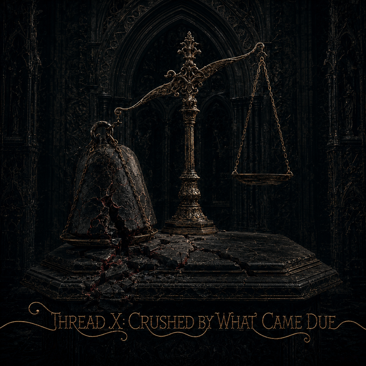 Thread X: Crushed by What Came Due — cover