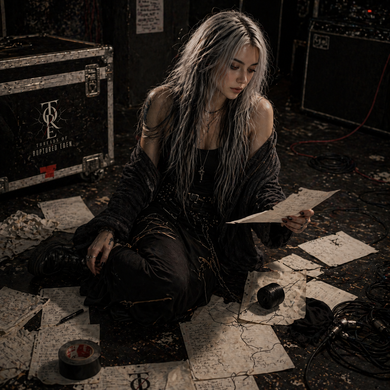 Xenia — Lyrics on floor